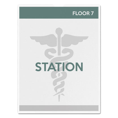 deflecto Superior Image Cubicle Sign Holder, 8.5 x 11 Insert, Clear