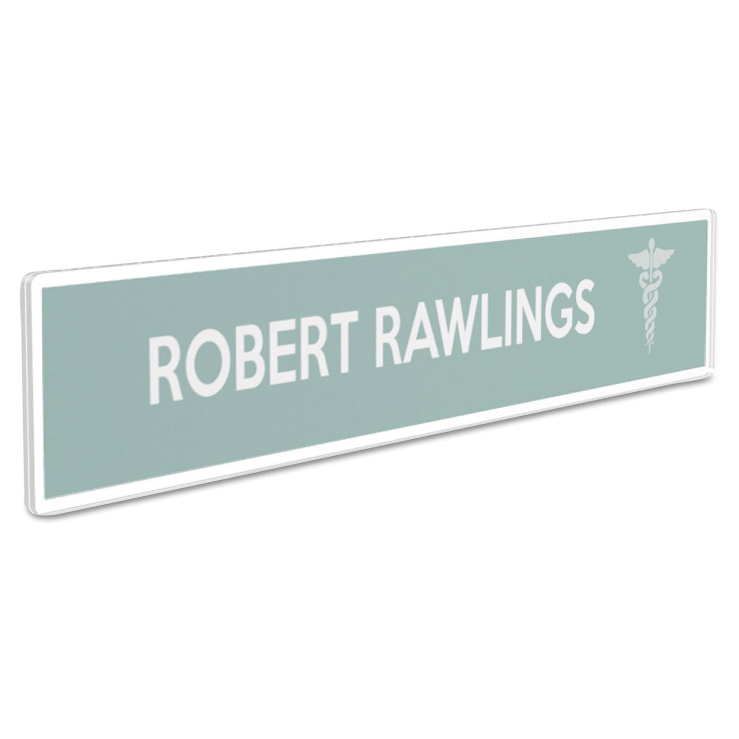deflecto Superior Image Cubicle Nameplate Sign Holder, 8.5 x 2 Insert, Clear