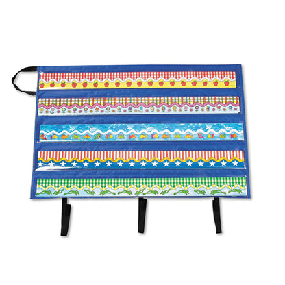 Carson-Dellosa Education Border Storage Pocket Chart, Blue/Clear, 41" x 24.5"