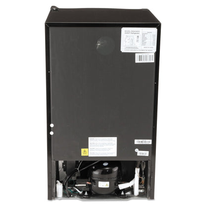 Avanti 4.4 CF Refrigerator, 19 1/2"W x 22"D x 33"H, Black/Stainless Steel