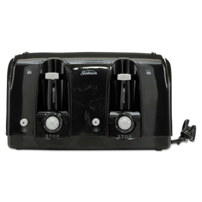 Sunbeam Extra Wide Slot Toaster, 4-Slice, 11.75 x 13.38 x 8.25, Black