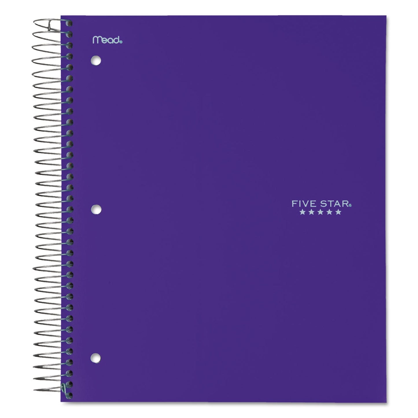 Five Star Trend Wirebound Notebook, 5 Subject, 4 Pockets, Medium/College Rule, Randomly Assorted Covers, 11 x 8.5, 200 Sheets