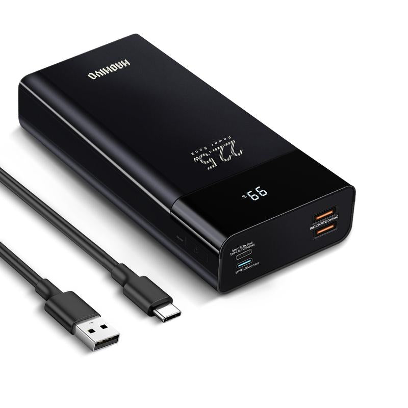 HAOHIYO 22.5W Fast Charging 20000Mah Power Bank with Display 4-Port USB Ports Portable Charger for Devices