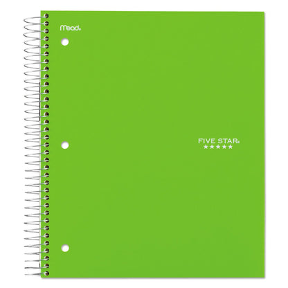 Five Star Trend Wirebound Notebook, 5 Subject, 4 Pockets, Medium/College Rule, Randomly Assorted Covers, 11 x 8.5, 200 Sheets
