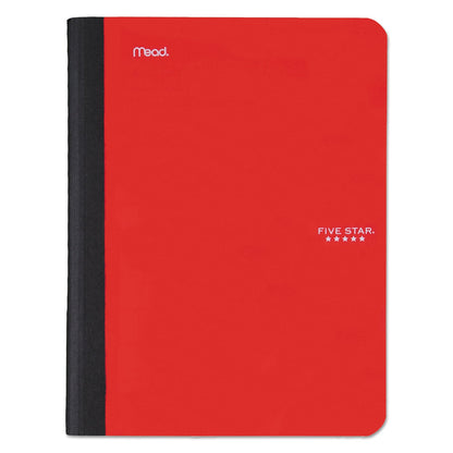 Five Star Composition Book, Medium/College Rule, Randomly Assorted Cover (Black/Cobalt Blue/Lime/Red/Teal/Yellow), 9.75 x 7.5,100 Sheet