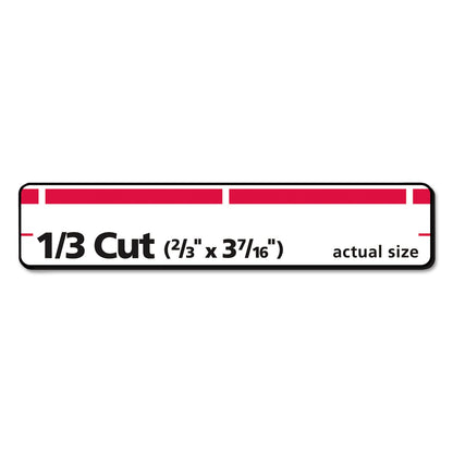 Avery Permanent TrueBlock File Folder Labels with Sure Feed Technology, 0.66 x 3.44, White, 30/Sheet, 50 Sheets/Box