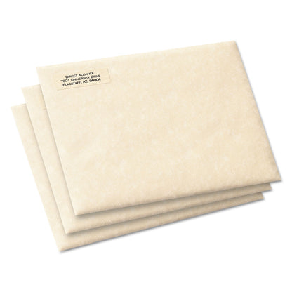 Avery Matte Clear Easy Peel Mailing Labels w/ Sure Feed Technology, Laser Printers, 0.5 x 1.75, Clear, 80/Sheet, 25 Sheets/Box