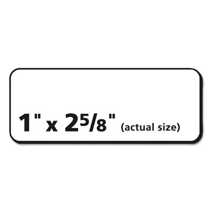 Avery Matte Clear Easy Peel Mailing Labels w/ Sure Feed Technology, Laser Printers, 1 x 2.63, Clear, 30/Sheet, 10 Sheets/Pack