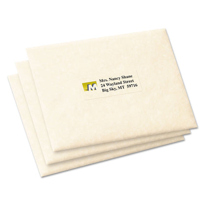 Avery Matte Clear Easy Peel Mailing Labels w/ Sure Feed Technology, Inkjet Printers, 1 x 2.63, Clear, 30/Sheet, 10 Sheets/Pack