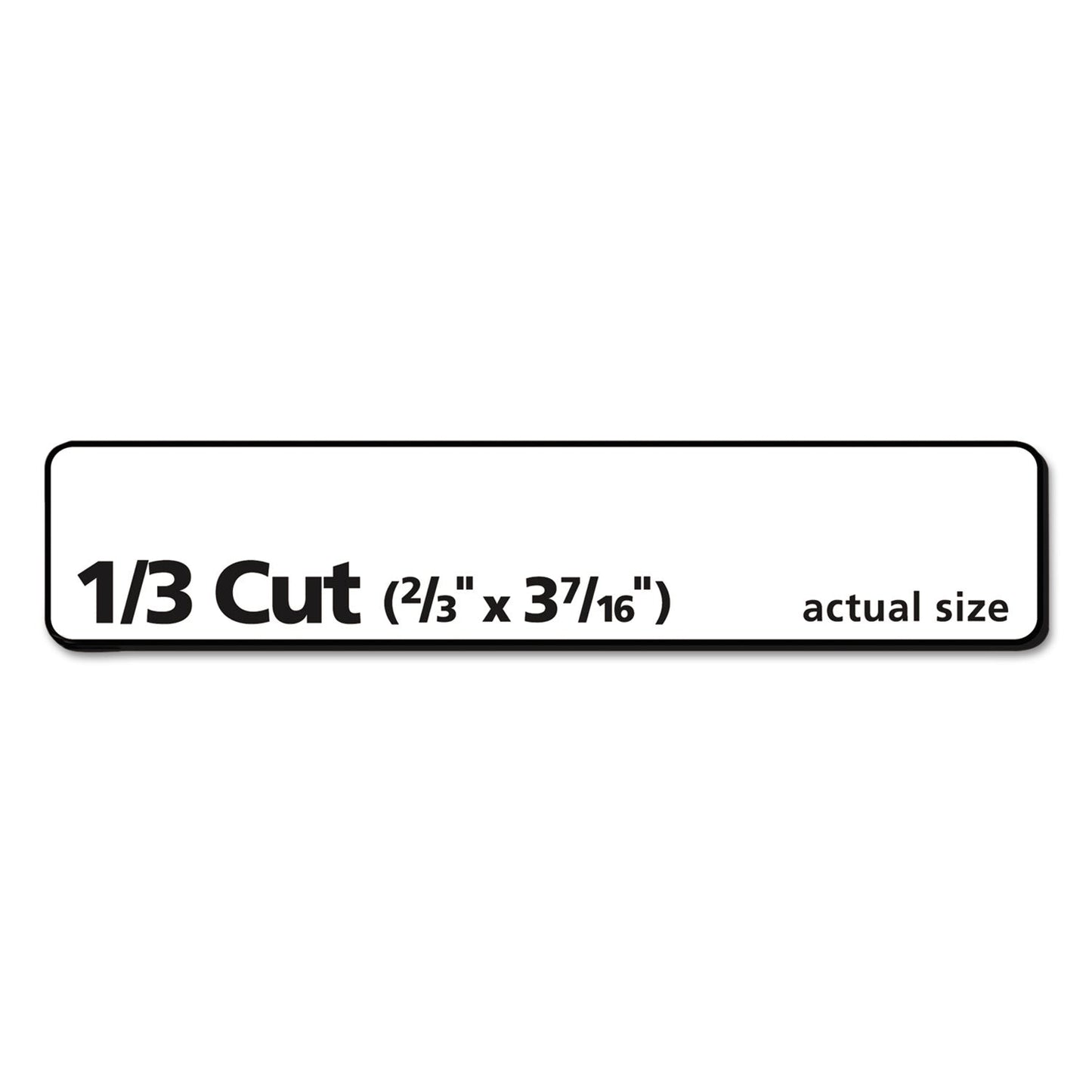 Avery EcoFriendly Permanent File Folder Labels, 0.66 x 3.44, White, 30/Sheet, 25 Sheets/Pack
