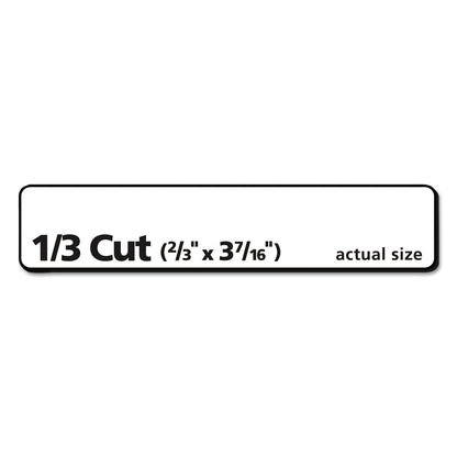 Avery EcoFriendly Permanent File Folder Labels, 0.66 x 3.44, White, 30/Sheet, 25 Sheets/Pack