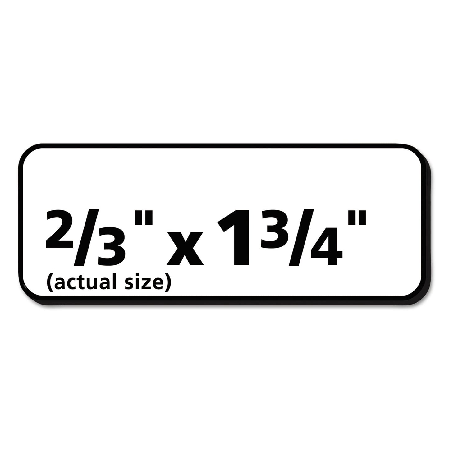 Avery White Address Labels w/ Sure Feed Technology for Laser Printers, Laser Printers, 0.5 x 1.75, White, 80/Sheet, 250 Sheets/Box