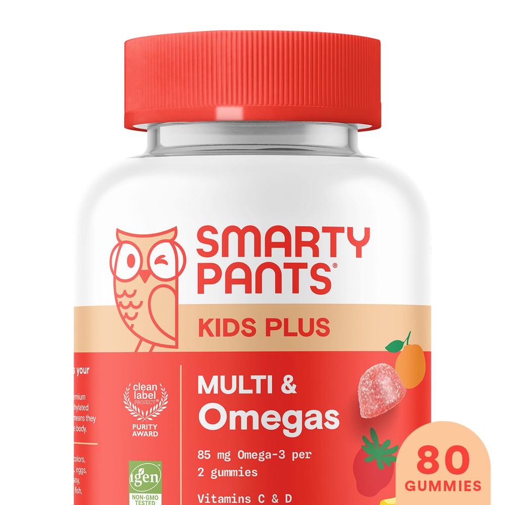 SmartyPants Kids' Multivitamin &amp; Omega-3 – 80 Count Chewables