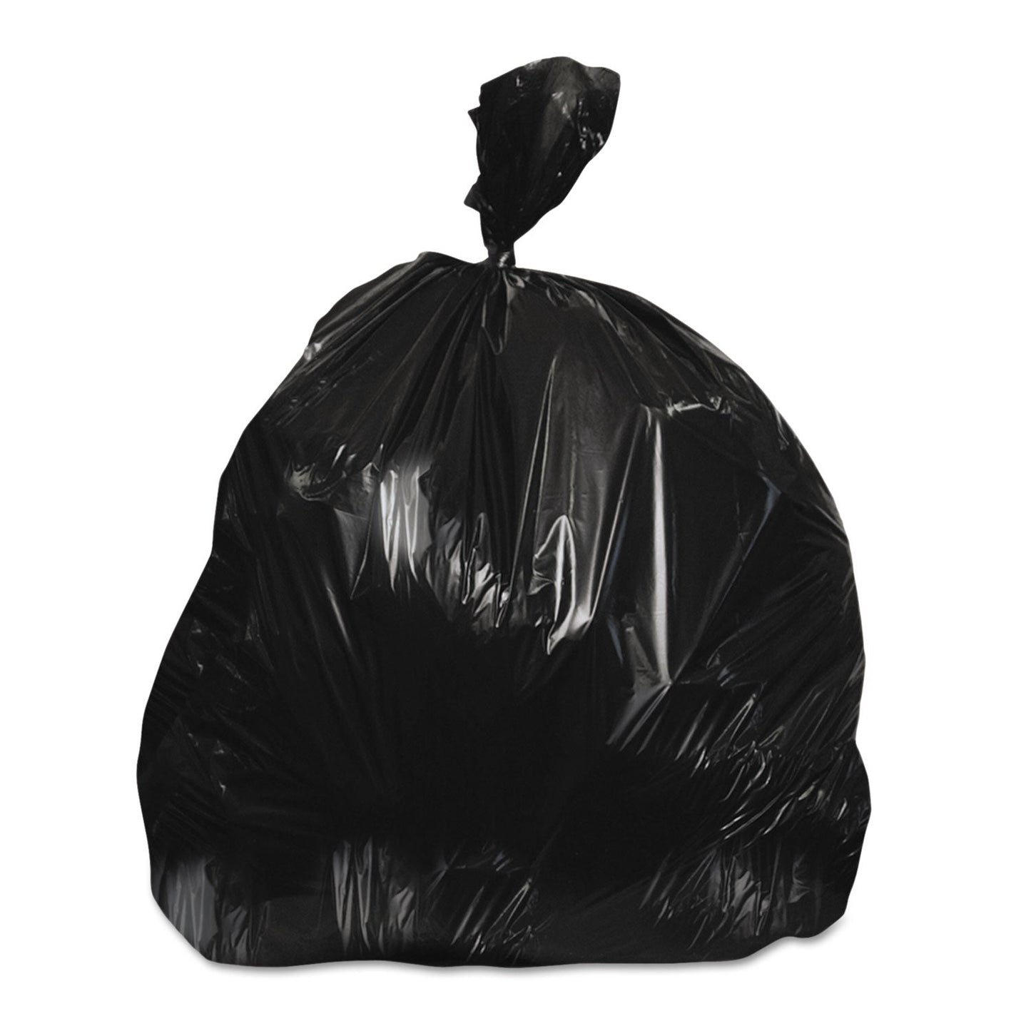 Heritage Linear Low-Density Can Liners, 16 gal, 0.9 mil, 24" x 23", Black, 500/Carton
