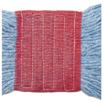 Boardwalk Super Loop Wet Mop Head, Cotton/Synthetic Fiber, 5" Headband, Large Size, Blue