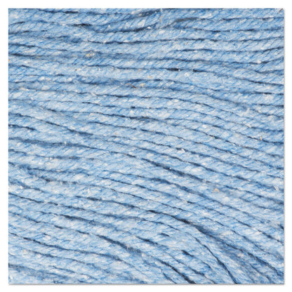 Boardwalk Super Loop Wet Mop Head, Cotton/Synthetic Fiber, 5" Headband, Large Size, Blue