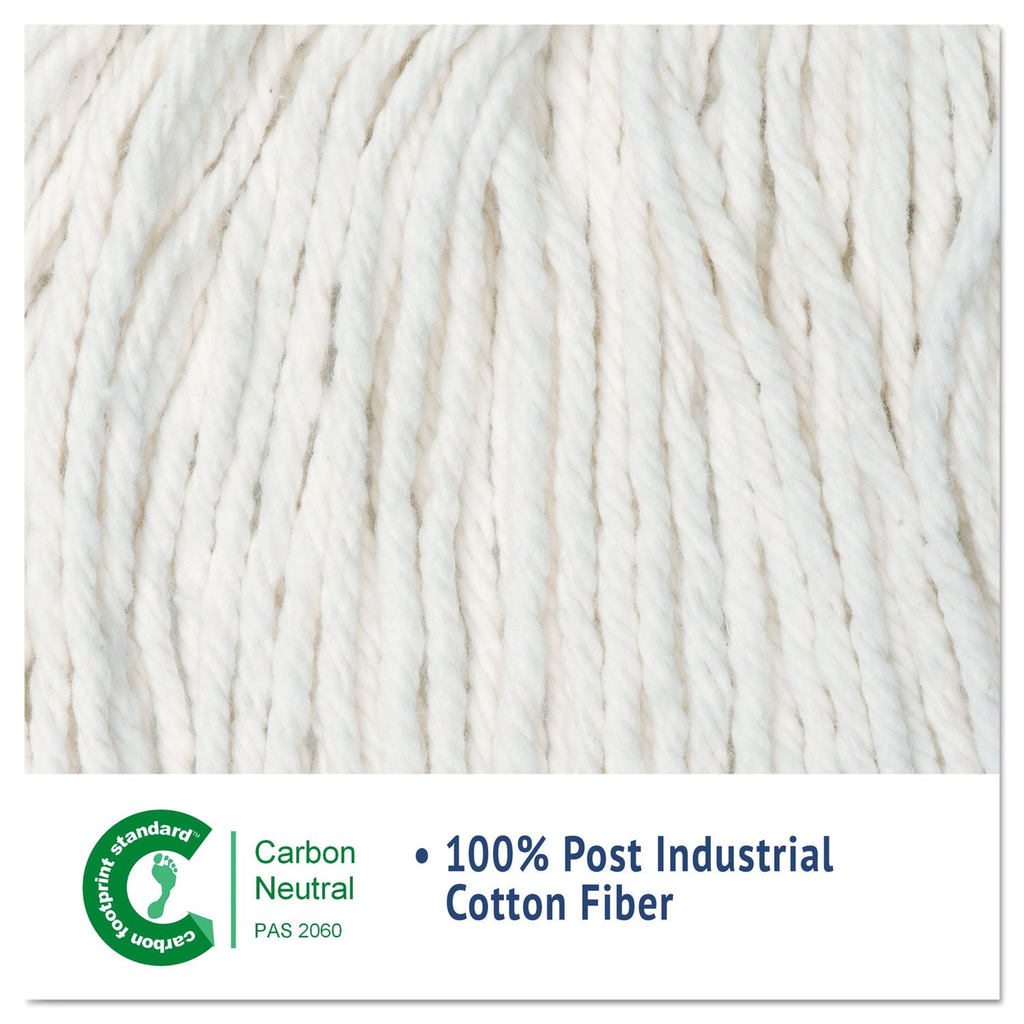 Boardwalk Cut-End Wet Mop Head, Cotton, No. 24, White