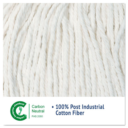 Boardwalk Cut-End Wet Mop Head, Cotton, No. 20, White