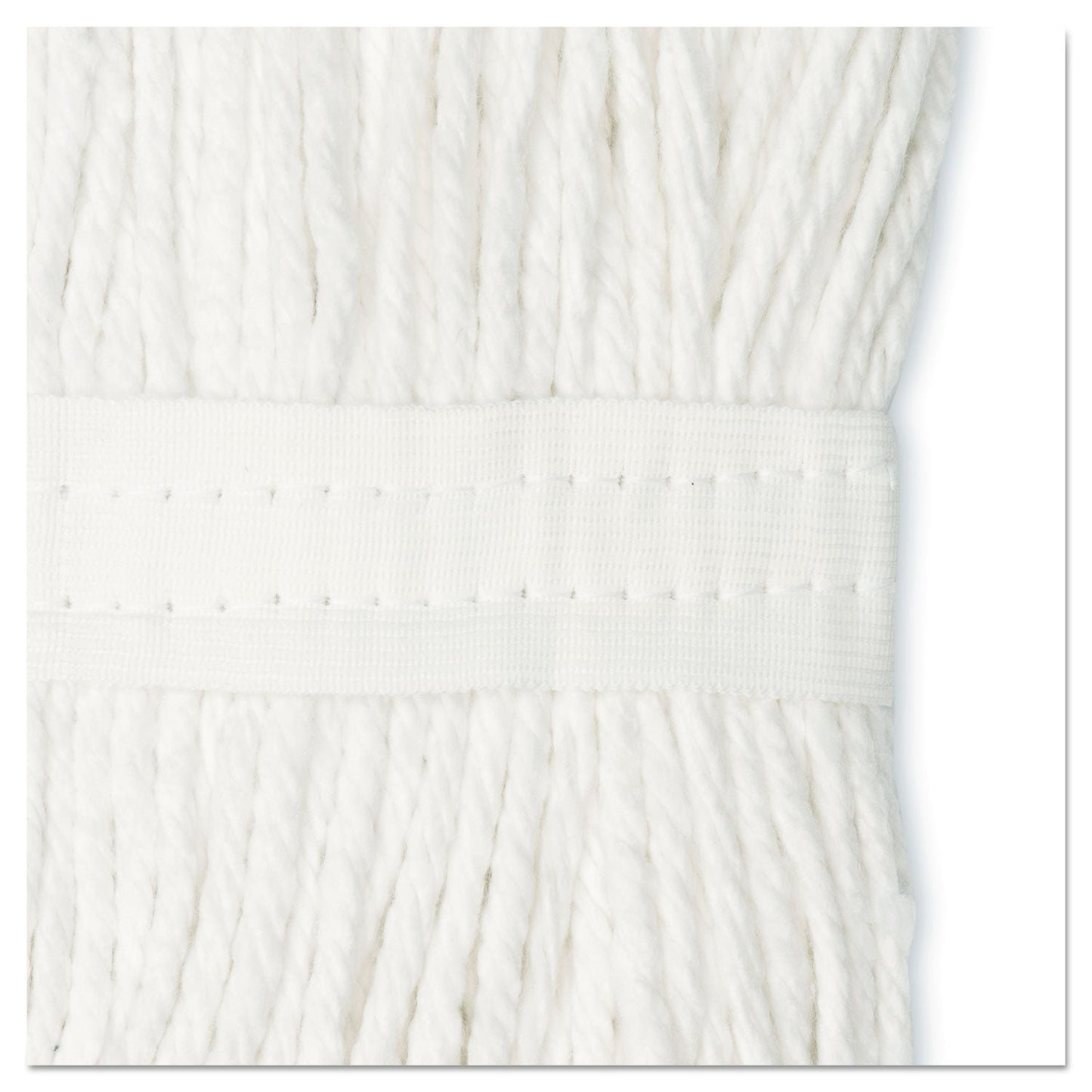 Boardwalk Cut-End Wet Mop Head, Cotton, No. 16 Size, White