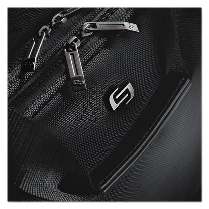 Solo Classic Rolling Case, Fits Devices Up to 17.3", Polyester, 17.5 x 9 x 14, Black