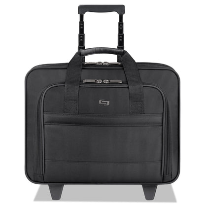 Solo Classic Rolling Case, Fits Devices Up to 15.6", Ballistic Polyester, 15.94 x 5.9 x 12, Black