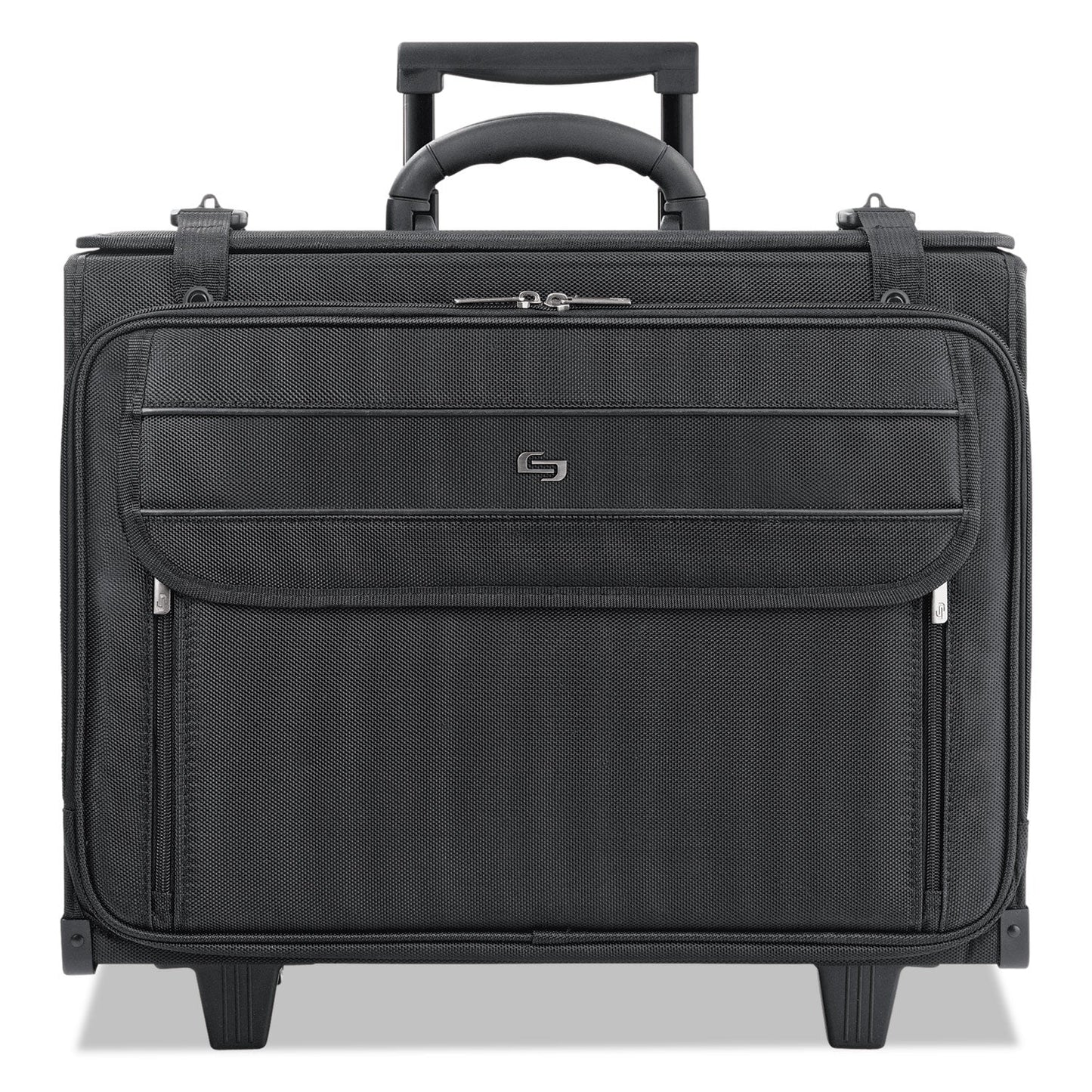 Solo Classic Rolling Catalog Case, Fits Devices Up to 17.3", Polyester, 18 x 7 x 14, Black