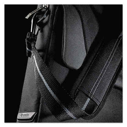 Solo Pro Slim Brief, Fits Devices Up to 14.1", Polyester, 14 x 1.5 x 10.5, Black