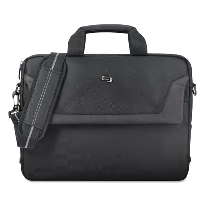 Solo Pro Slim Brief, Fits Devices Up to 16", Polyester, 15.5 x 2 x 11.5, Black