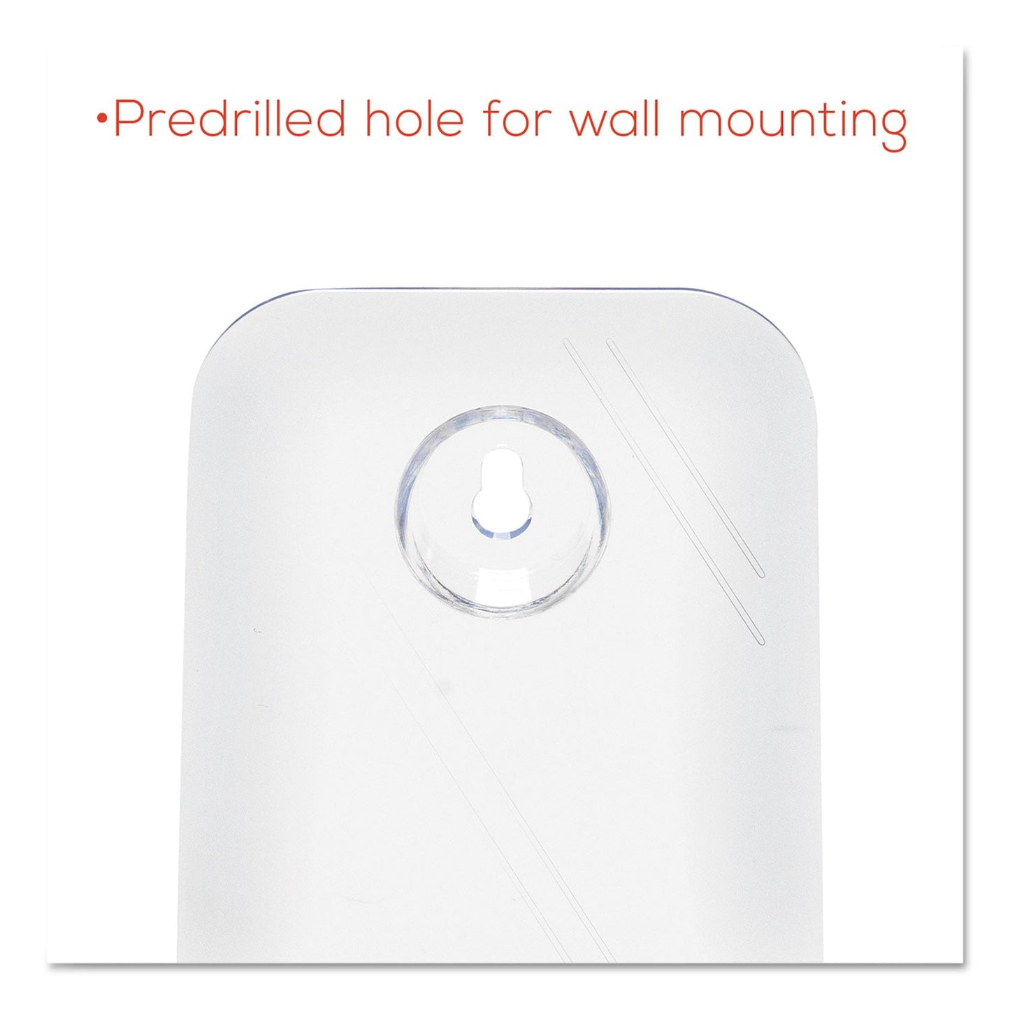 deflecto DocuHolder for Countertop/Wall-Mount, Leaflet Size, 4.25w x 3.25d x 7.75h, Clear