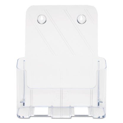deflecto DocuHolder for Countertop/Wall-Mount, Magazine, 9.25w x 3.75d x 10.75h, Clear