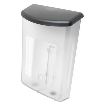 deflecto Outdoor Literature Box, 10w x 4.5d x 13.13h, Clear/Black