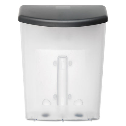 deflecto Outdoor Literature Box, 10w x 4.5d x 13.13h, Clear/Black