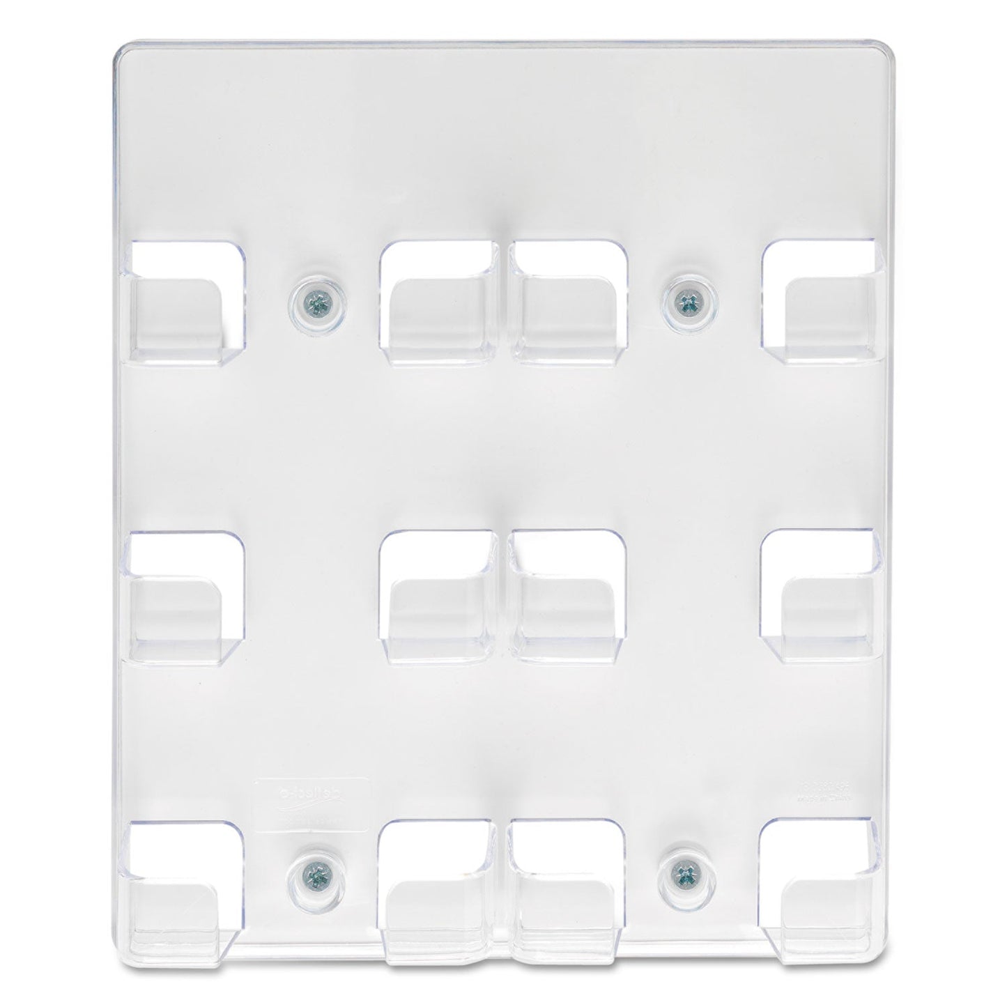 deflecto 6-Pocket Business Card Holder, Holds 480 Cards, 8.5 x 1.63 x 9.75, Plastic, Clear
