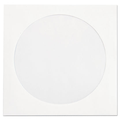 Quality Park CD/DVD Sleeves, 1 Disc Capacity, White, 250/Box
