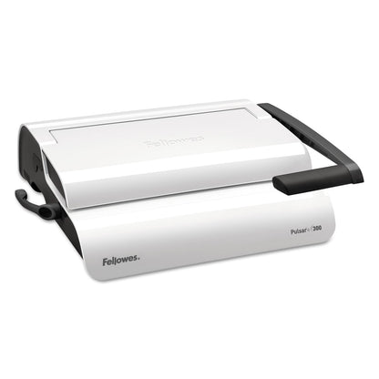 Fellowes Pulsar Manual Comb Binding System, 300 Sheets, 18.13 x 15.38 x 5.13, White