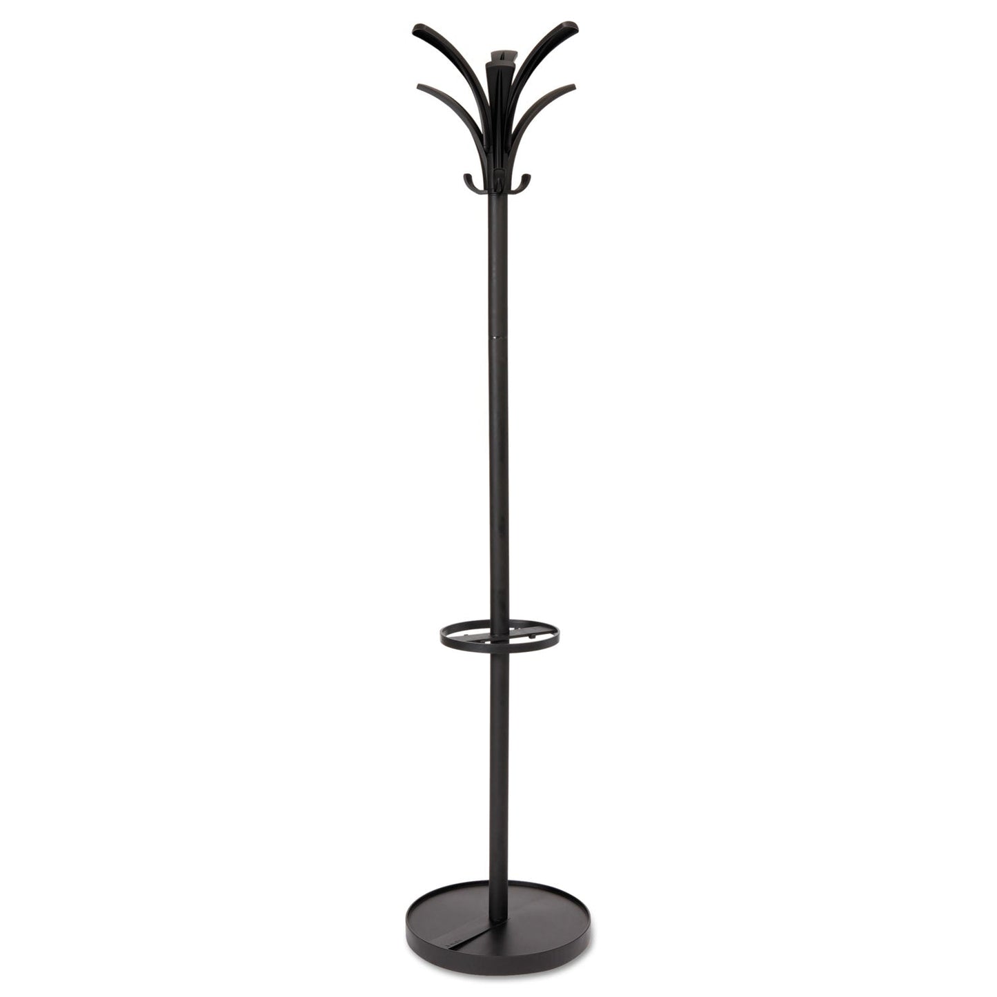 Alba Brio Coat Stand, 13.75w x 13.75d x 66.25h, Black