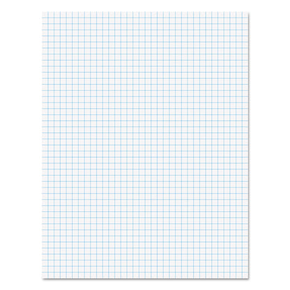 Ampad Quadrille Pads, Quadrille Rule (4 sq/in), 50 White (Standard 15 lb Bond) 8.5 x 11 Sheets