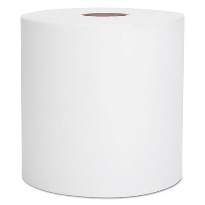 Scott Essential Hard Roll Towels for Business, Absorbency Pockets, 1.5" Core, 8 x 400 ft, White, 12 Rolls/Carton