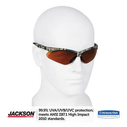 KleenGuard Nemesis Safety Glasses, Camo Frame, Bronze Lens