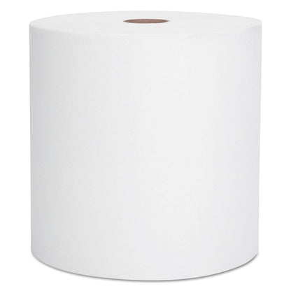 Scott Essential Hard Roll Towels for Business, Absorbency Pockets, 1.5" Core, 8" x 800 ft, White, 12 Rolls/Carton
