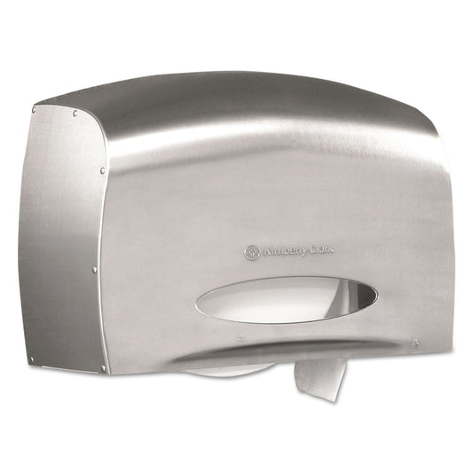 Scott Pro Coreless Jumbo Roll Tissue Dispenser, EZ Load, 14.38 x 6 x 9.75, Stainless Steel