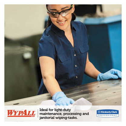 WypAll L30 Towels, POP-UP Box, 9.8 x 16.4, White, 120/Box, 6 Boxes/Carton