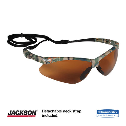 KleenGuard Nemesis Safety Glasses, Camo Frame, Bronze Lens