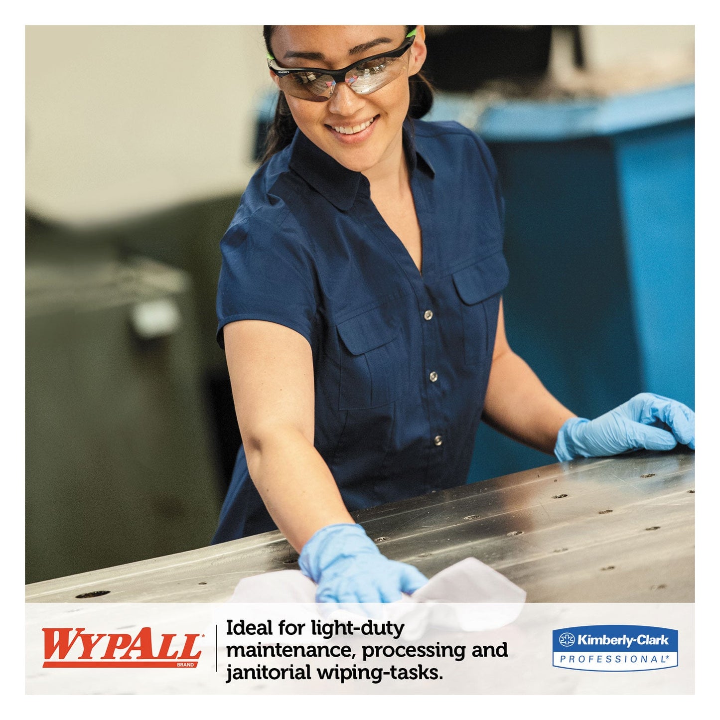 WypAll X50 Cloths, POP-UP Box, 12.5 x 9.1, White, 176/Box, 10 Boxes/Carton