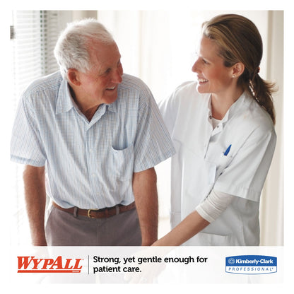 WypAll General Clean X60 Cloths, 1/4 Fold, 12.5 x 13, White, 76/Box, 12 Boxes/Carton
