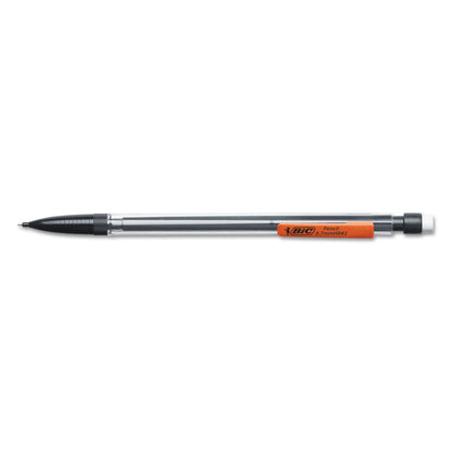 BIC Xtra Smooth Mechanical Pencil, 0.7 mm, HB (#2.5), Black Lead, Clear Barrel, Dozen