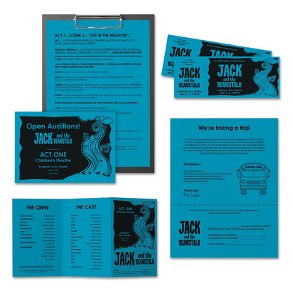 Astrobrights Color Paper, 24 lb Bond Weight, 8.5 x 11, Celestial Blue, 500 Sheets/Ream
