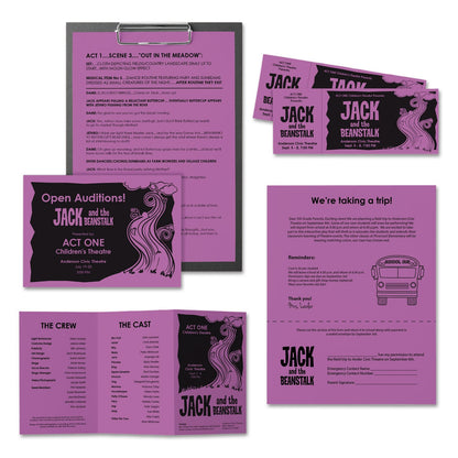 Astrobrights Color Paper, 24 lb Bond Weight, 8.5 x 11, Planetary Purple, 500 Sheets/Ream