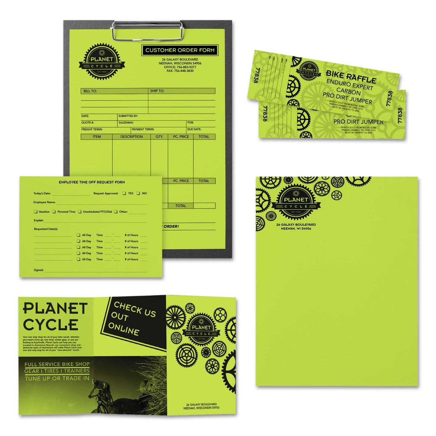 Astrobrights Color Paper, 24 lb Bond Weight, 8.5 x 11, Vulcan Green, 500/Ream