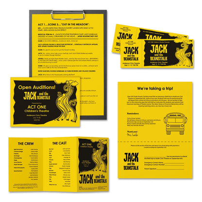 Astrobrights Color Paper, 24 lb Bond Weight, 8.5 x 11, Solar Yellow, 500/Ream